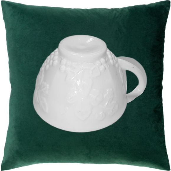 .🌲10/$20. Milk Glass Tea Cup Indiana Glass Colony Harvest Grape Pattern - Picture 5 of 5